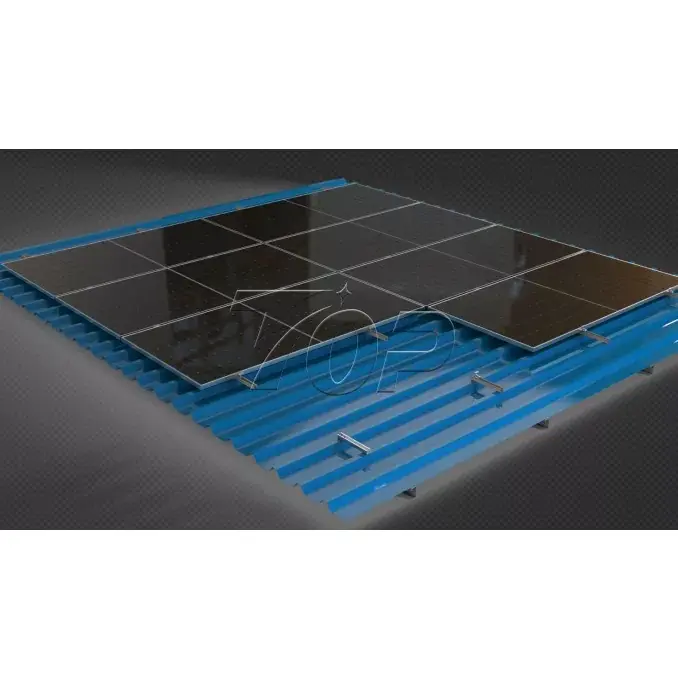 Đường ray mini lắp bảng mặt trời bằng nhôm